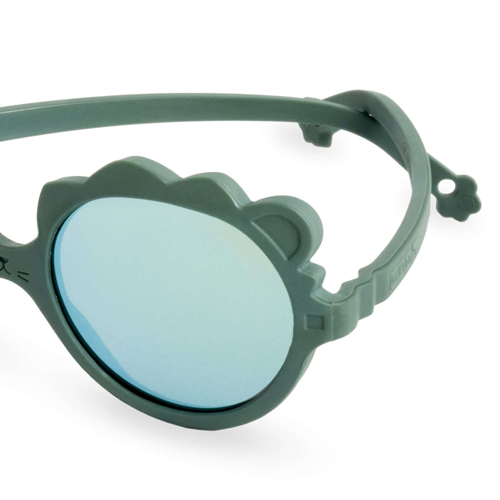 KI ET LA Lion baby sunglasses green lion ear