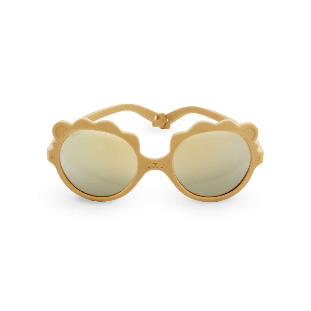 KI ET LA Lion baby sunglasses honey front view